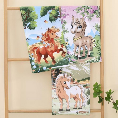 Набор полотенец  хлопок-махра 26В-Х35 в сумочке МР+МР