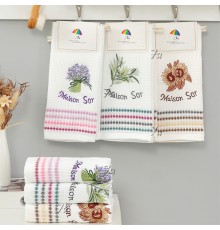 Набор полотенец хлопок 8511360 ручных 2 шт.в скрепке