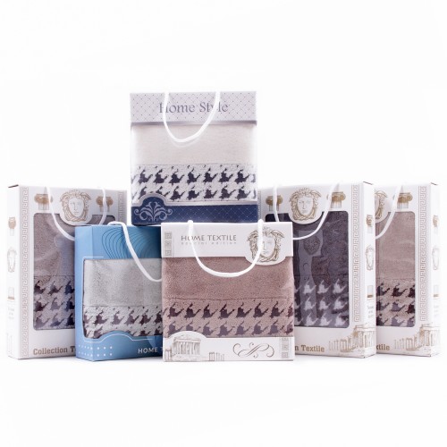 Набор махровых полотенец 1506483 1505483 в коробке Л