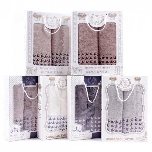 Набор полотенец махровых 1506483 1505483 в коробке Б+Л