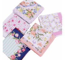 Платки носовые женские батистовые 40*40