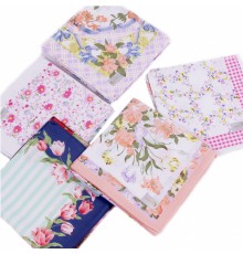 Платки носовые женские батистовые 40*40