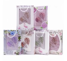 Набор махровых полотенец В-9199 в коробке Л