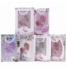 Набор махровых полотенец В-9199 в коробке Л