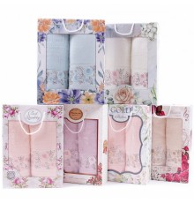 Набор полотенец махровых В-9201 в коробке Б+Л