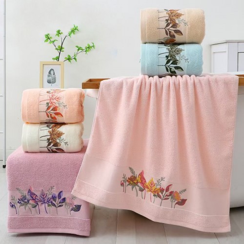 Набор махровых полотенец В-9196 в коробке Л