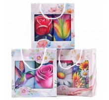 Набор полотенец  микрофибра ВМ022 в сумочке Р+Р