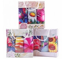 Набор полотенец  микрофибра ВМ022 в сумочке Р+Р+Р