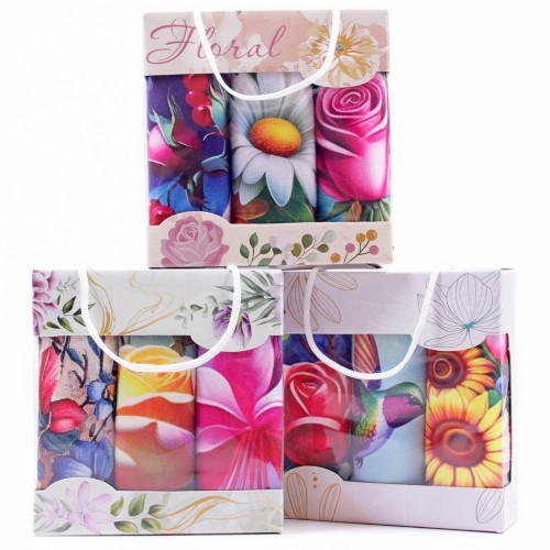 Набор полотенец  микрофибра ВМ022 в сумочке Р+Р+Р