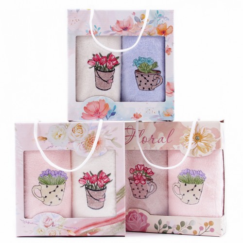 Набор полотенец микрофибра  668-153 в сумочке МР+МР