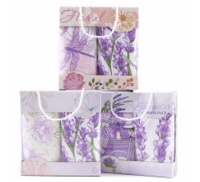 Набор полотенец махра хлопок 625-22 в сумочке Р+Р