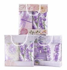 Набор полотенец махра хлопок 625-22 в сумочке Р+Р