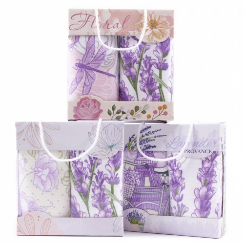 Набор полотенец махра хлопок 625-22 в сумочке Р+Р