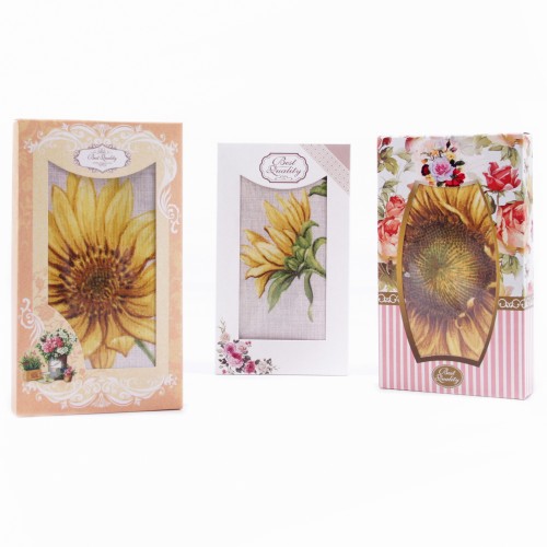 Набор полотенец из рогожки 40х75 см в шоколадке 13435-1 ад