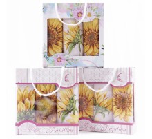 Набор полотенец рогожка 40х75 см в коробке 3 штуки 13435-1 ад