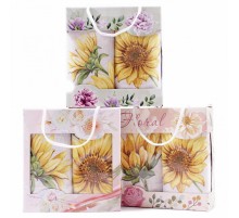 Набор полотенец рогожка 40х75 см в коробке 2 штуки 13435-1 ад