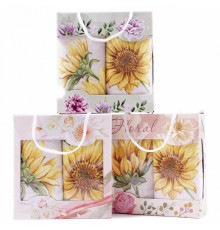 Набор полотенец рогожка 40х75 см в коробке 2 штуки 13435-1 ад