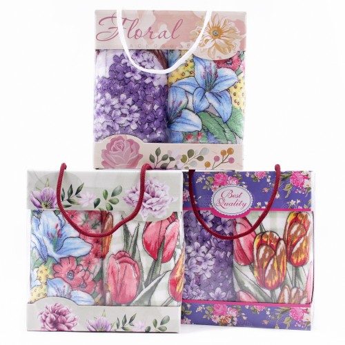 Набор полотенец микрофибра  98-992 в сумочке Р+Р из Иваново