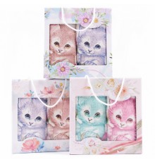 Набор полотенец велюр-махра 846 в сумочке МР+МР