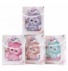 Набор полотенец велюр-махра 846 в сумочке МР