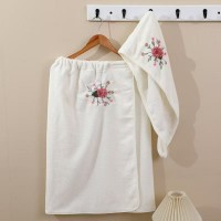 Набор 2-х предметный сауна микрофибра женская + чалма  16015 №1