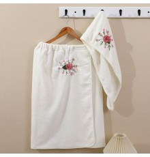 Набор 2-х предметный сауна микрофибра женская + чалма  16015 №1