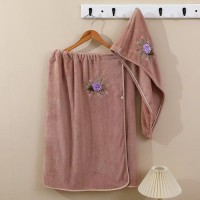 Набор 2-х предметный сауна микрофибра женская + чалма  16015 №2