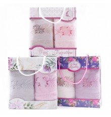 Набор махровых полотенец  22062 в сумочке Р+Р