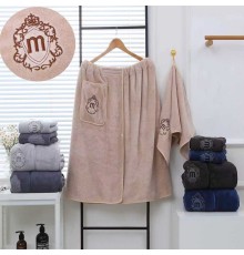 Набор полотенце сауна микрофибра мужская + полотенце 7540285 в ассортименте