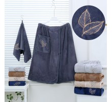 Набор полотенце сауна микрофибра мужская + полотенце 7540264 в ассортименте