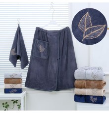 Набор полотенце сауна микрофибра мужская + полотенце 7540264 в ассортименте