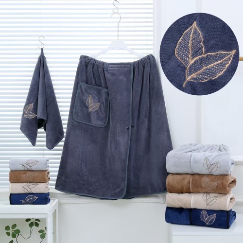 Набор полотенце сауна микрофибра мужская + полотенце 7540264 в ассортименте из Иваново