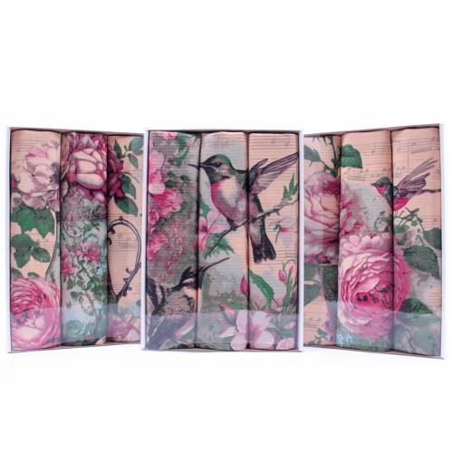 Набор полотенец рогожка Купон 50х63 см в коробке 3 штуки 1190-1П из Иваново