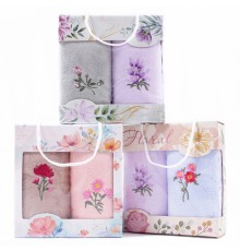 Набор полотенец микрофибра  А9024 в сумочке МР+МР