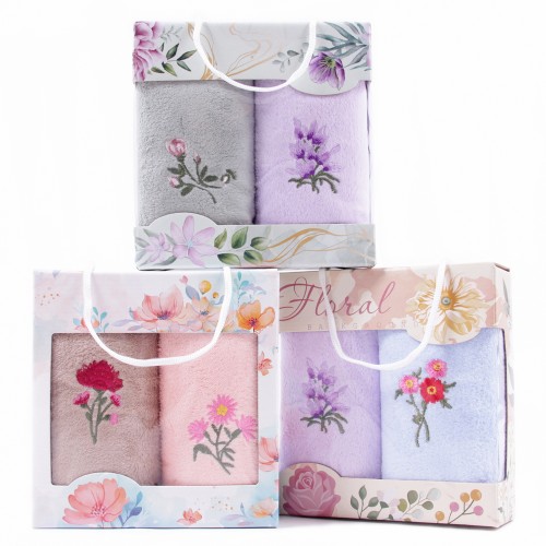 Набор полотенец микрофибра  А9024 в сумочке МР+МР из Иваново