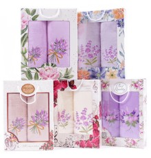 Набор полотенец из микрофибры 7506277 7505277 в коробке Б+Л