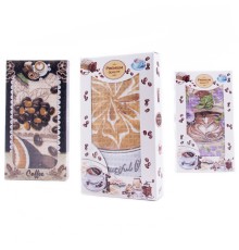 Набор полотенца  хлопок 2211547 в шоколадке Р