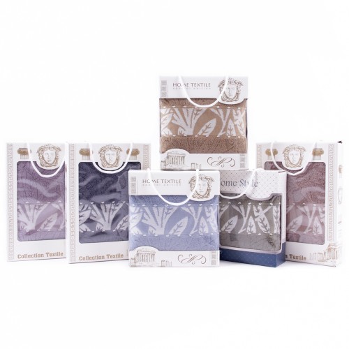 Набор махровых полотенец 1705376 1706376 в коробке Л из Иваново