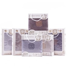 Набор махровых полотенец 1506415 1505415 в коробке Л