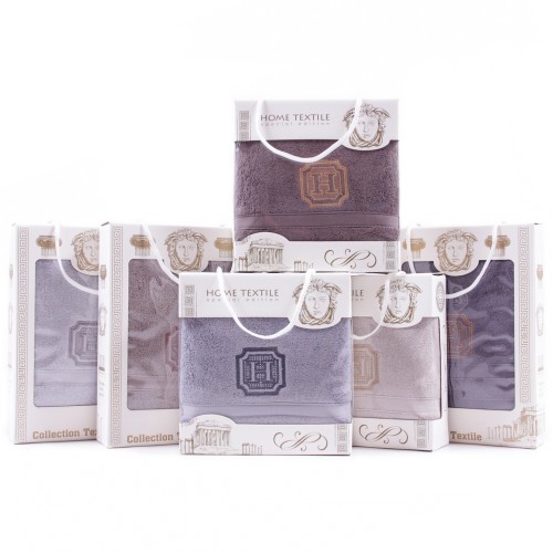 Набор махровых полотенец 1506415 1505415 в коробке Л из Иваново