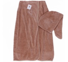 Набор 2-х предметный сауна микрофибра женская + чалма  2840039 вид 2