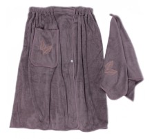 Набор полотенце сауна микрофибра мужская + полотенце 7540264 вид 2