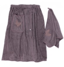 Набор полотенце сауна микрофибра мужская + полотенце 7540264 вид 2