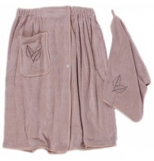 Набор полотенце сауна микрофибра мужская + полотенце 7540264 вид 3