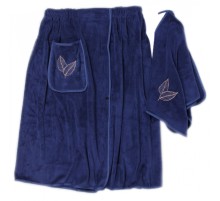 Набор полотенце сауна микрофибра мужская + полотенце 7540264 вид 4