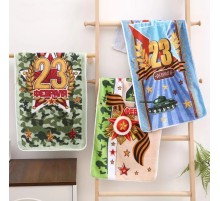 Полотенце микрофибра с карабином 23005G Р