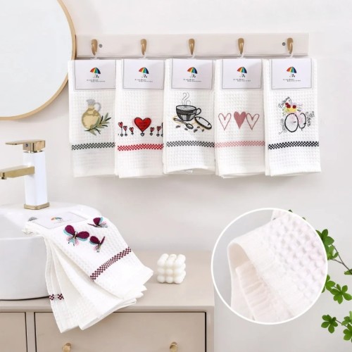 Набор полотенец хлопок 8511597 ручных 2 шт.в скрепке из Иваново