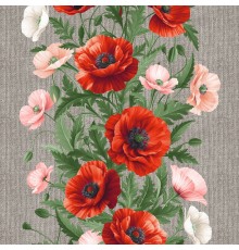 Салфетка-дорожка на стол хлопковая Королевские маки 29451-1 тк