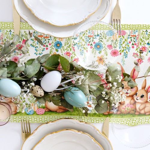 Салфетка-дорожка на стол хлопковая Радостный день 29464-1 тк из Иваново