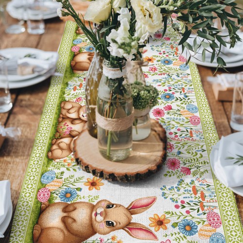 Салфетка-дорожка на стол хлопковая Радостный день 29464-1 тк из Иваново